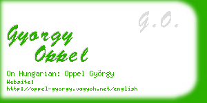 gyorgy oppel business card