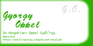 gyorgy oppel business card